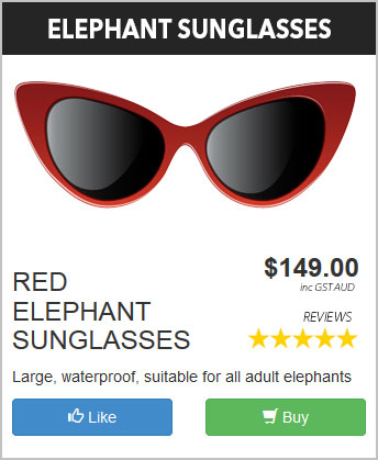 Buy Red Elephant Sunglasses