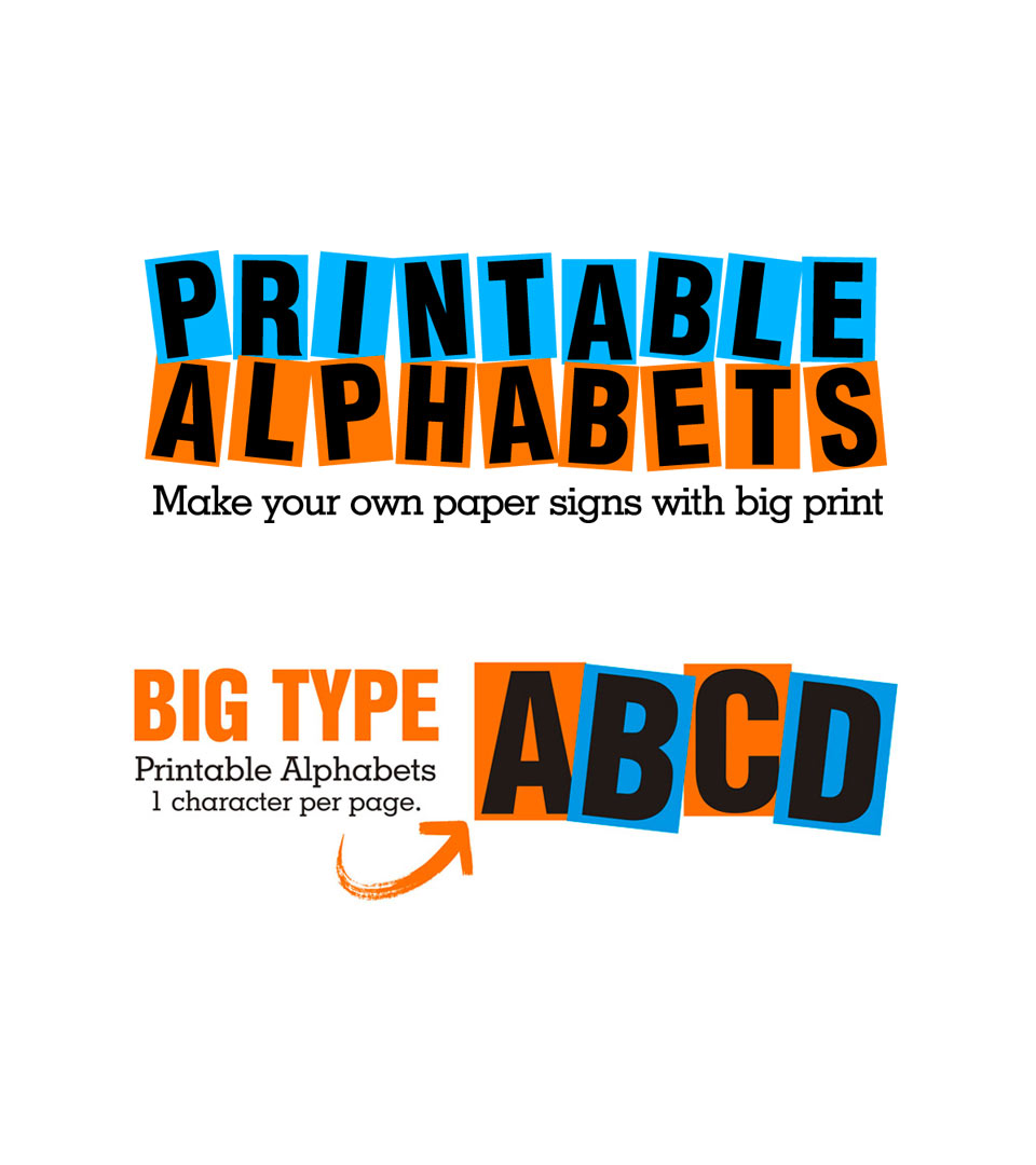 Print big numbers - A4 sized numbers in solid black, Number templates